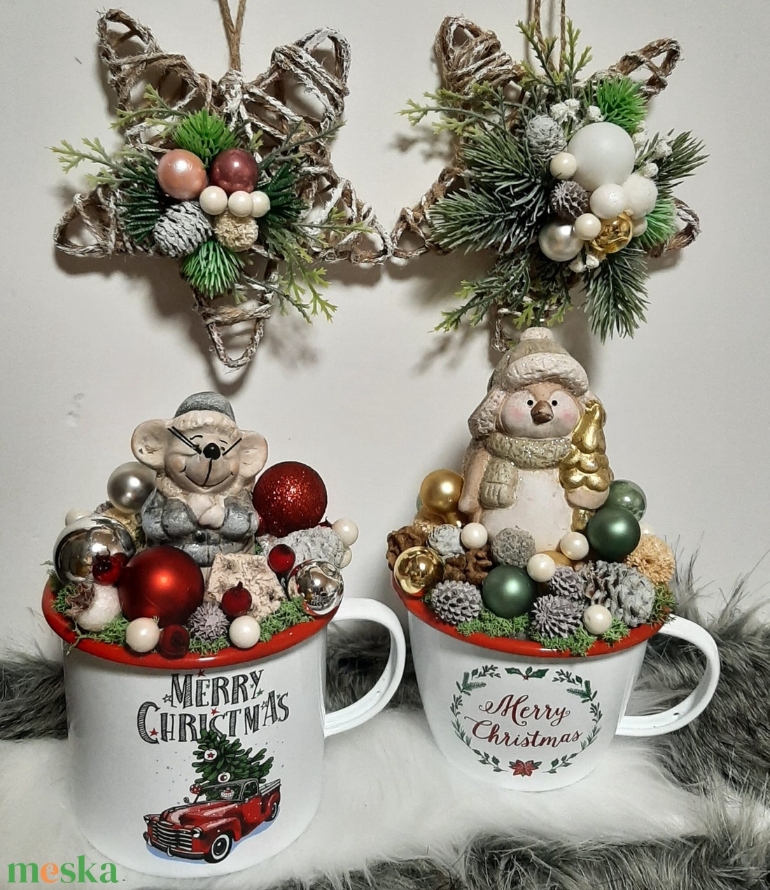 Karácsonyi asztaldíszek Egyedi fémbögrés dekorációk - karácsony - adventi díszek - adventi asztaldísz - Meska.hu Karácsonyi asztaldíszek Egyedi fémbögrés dekorációk - karácsony - adventi díszek - adventi asztaldísz - Meska.hu