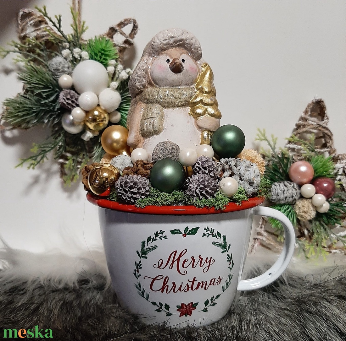 Karácsonyi asztaldíszek Egyedi fémbögrés dekorációk - karácsony - adventi díszek - adventi asztaldísz - Meska.hu Karácsonyi asztaldíszek Egyedi fémbögrés dekorációk - karácsony - adventi díszek - adventi asztaldísz - Meska.hu