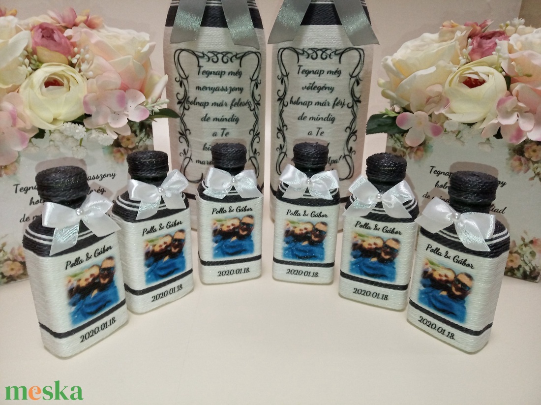 Köszönet ajándék üvegek Egyedi díszüvegek 5 cl-es méretben - esküvő - emlék & ajándék - köszönőajándék - Meska.hu Köszönet ajándék üvegek Egyedi díszüvegek 5 cl-es méretben - esküvő - emlék & ajándék - köszönőajándék - Meska.hu
