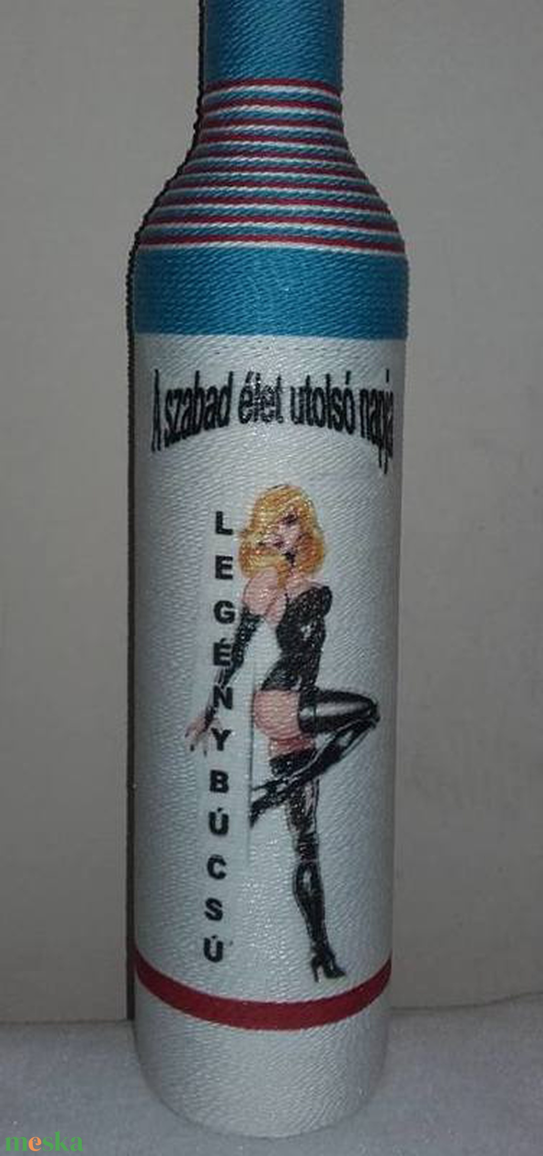 Legénybúcsúra zsinórozott üveg - esküvő - legénybúcsú - Meska.hu Legénybúcsúra zsinórozott üveg - esküvő - legénybúcsú - Meska.hu