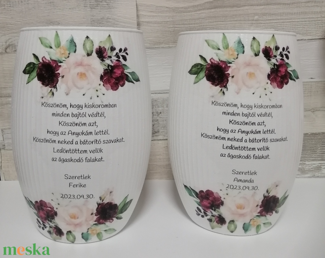 Szülőköszöntő ajándék díszvázák - esküvő - emlék & ajándék - szülőköszöntő ajándék - Meska.hu Szülőköszöntő ajándék díszvázák - esküvő - emlék & ajándék - szülőköszöntő ajándék - Meska.hu