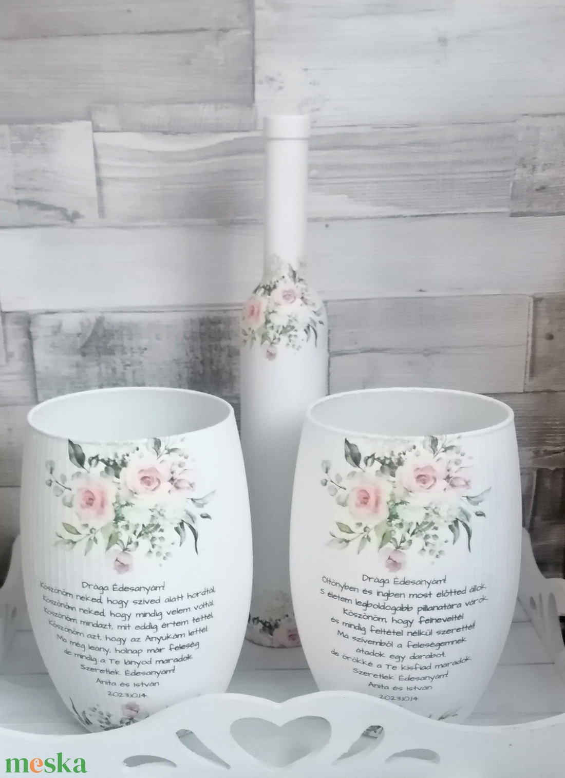 Szülőköszöntő ajándék szett  - esküvő - emlék & ajándék - szülőköszöntő ajándék - Meska.hu