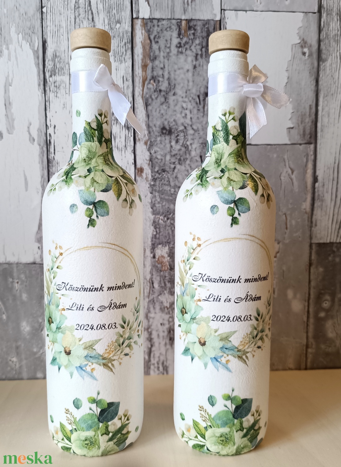 Szülőköszöntő díszüvegek édesapáknak - esküvő - emlék & ajándék - szülőköszöntő ajándék - Meska.hu