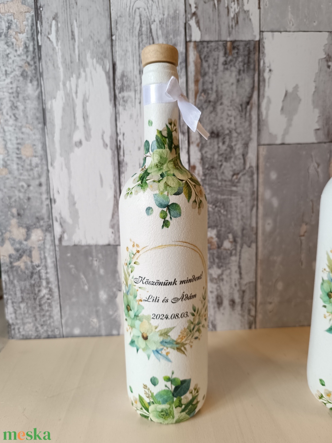 Szülőköszöntő díszüvegek édesapáknak - esküvő - emlék & ajándék - szülőköszöntő ajándék - Meska.hu