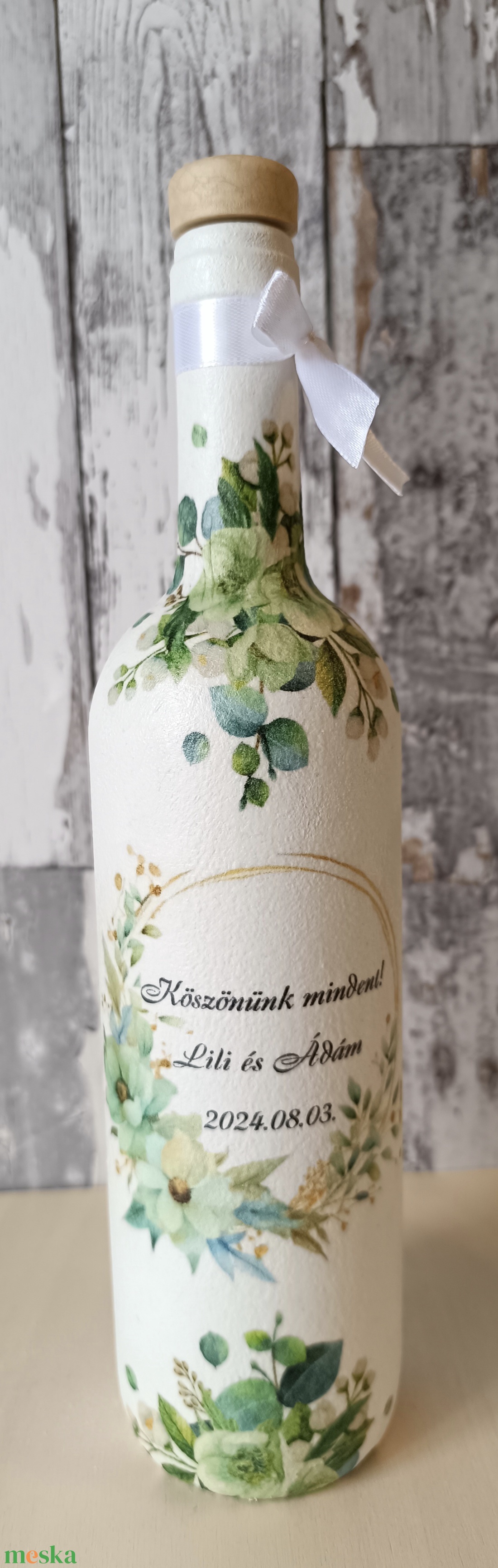 Szülőköszöntő díszüvegek édesapáknak - esküvő - emlék & ajándék - szülőköszöntő ajándék - Meska.hu