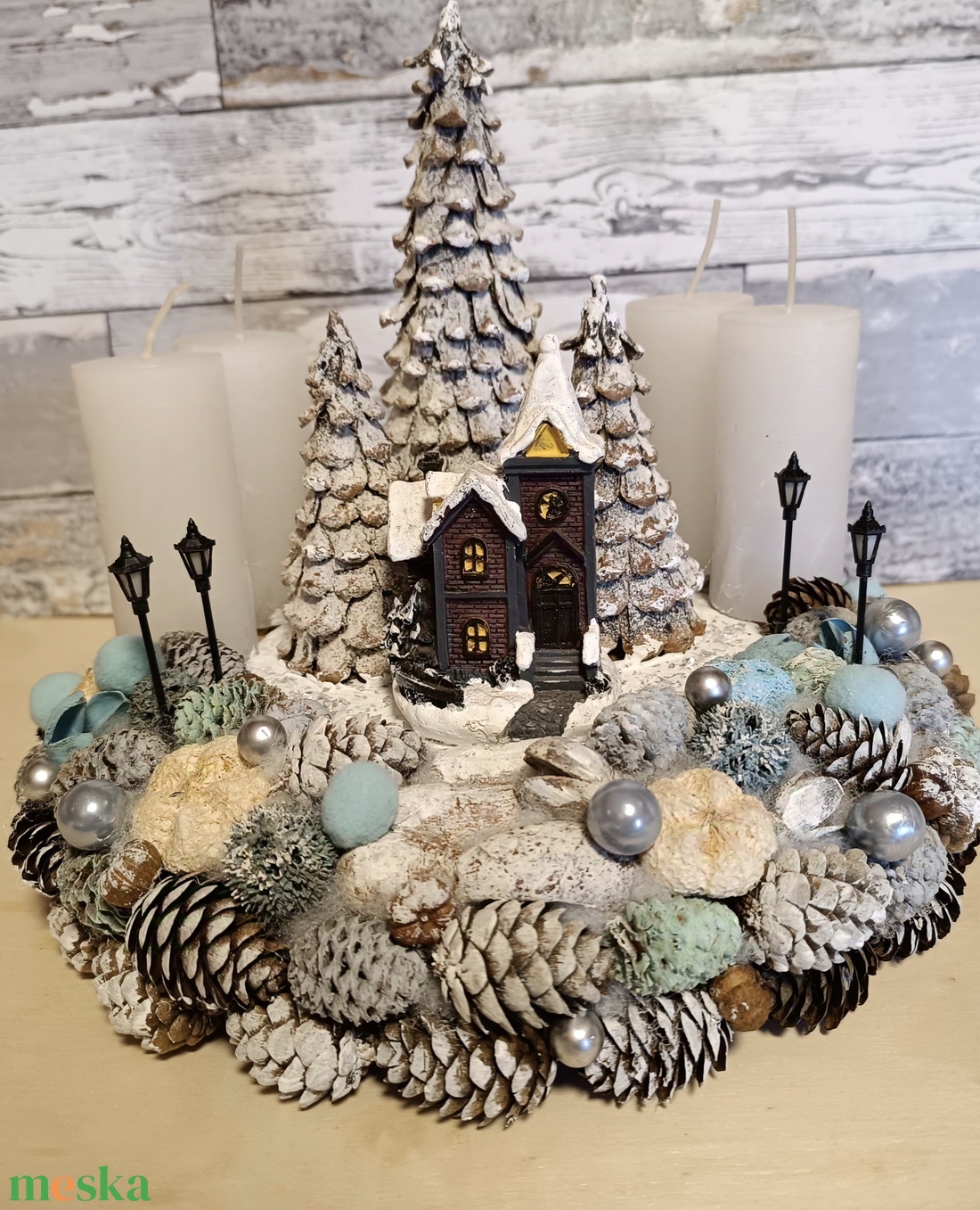 Egyedi Kézzel Készített Téli Hangulatú Adventi Koszorú - karácsony - adventi díszek - adventi koszorú - Meska.hu Egyedi Kézzel Készített Téli Hangulatú Adventi Koszorú - karácsony - adventi díszek - adventi koszorú - Meska.hu