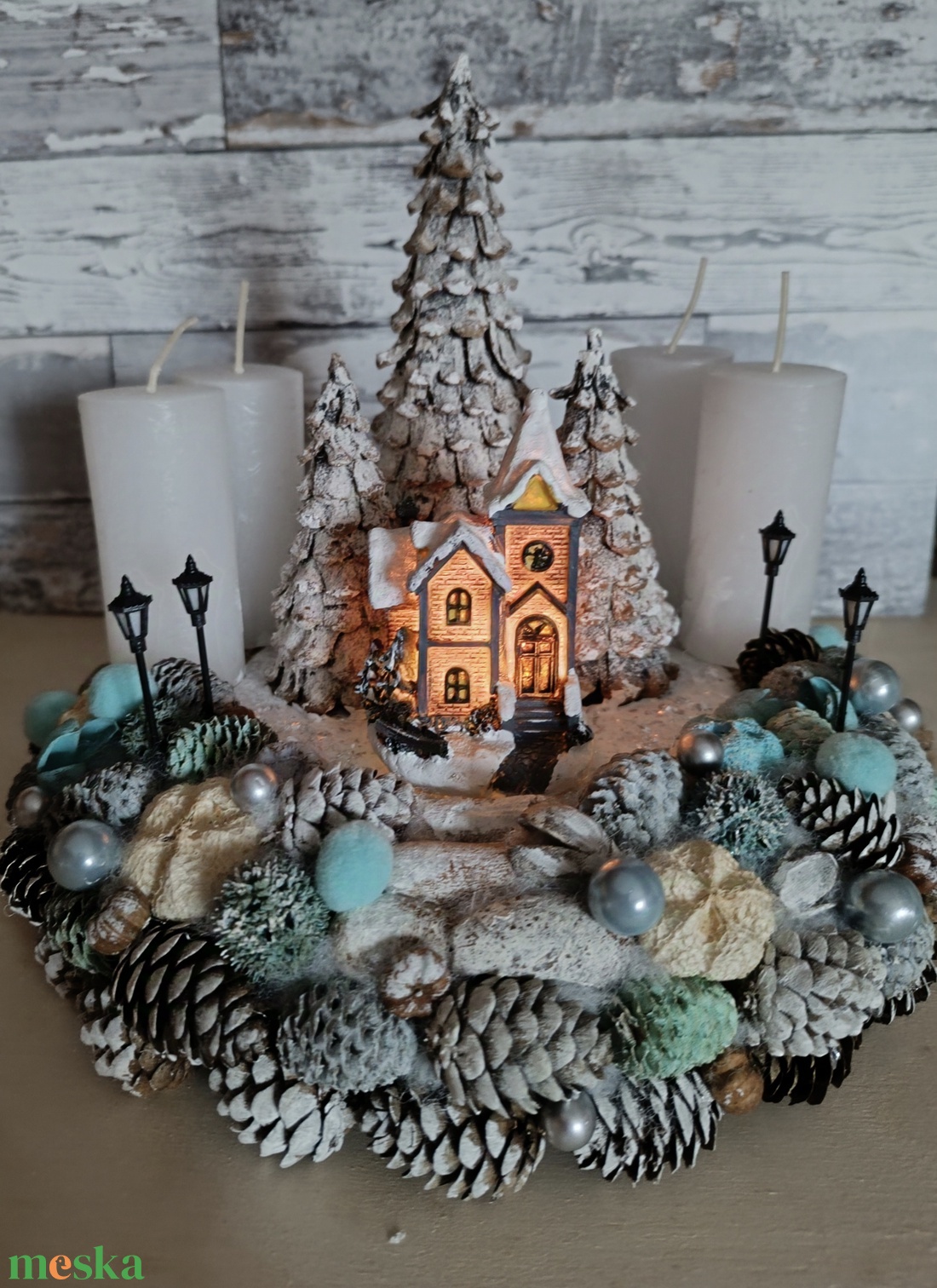 Egyedi Kézzel Készített Téli Hangulatú Adventi Koszorú - karácsony - adventi díszek - adventi koszorú - Meska.hu Egyedi Kézzel Készített Téli Hangulatú Adventi Koszorú - karácsony - adventi díszek - adventi koszorú - Meska.hu