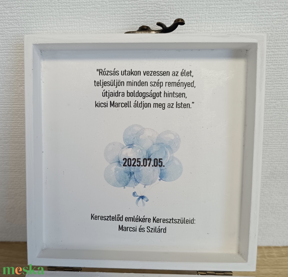 Személyre szabott keresztelői ajándékdoboz Marcell számára készült egyedi megrendelésre - otthon & életmód - babaszoba, gyerekszoba - baba ágynemű - Meska.hu Személyre szabott keresztelői ajándékdoboz Marcell számára készült egyedi megrendelésre - otthon & életmód - babaszoba, gyerekszoba - baba ágynemű - Meska.hu