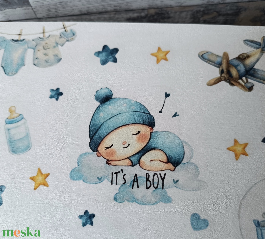 Egyedi babadoboz Kék kisfiú témában - kellékek & szerszámok - fa - doboz - Meska.hu Egyedi babadoboz Kék kisfiú témában - kellékek & szerszámok - fa - doboz - Meska.hu