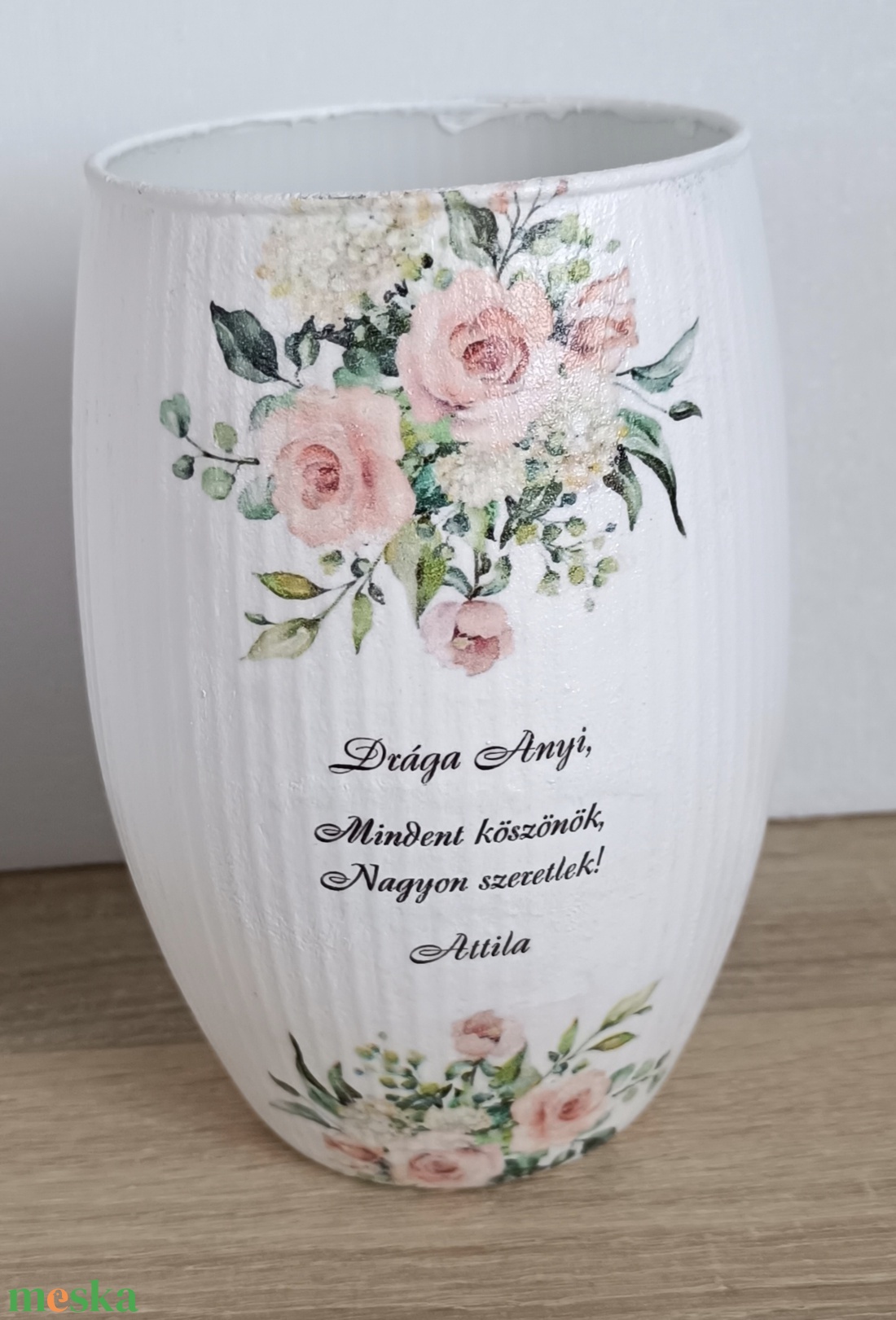 Szülőköszöntő díszvázák édesanyáknak - esküvő - emlék & ajándék - szülőköszöntő ajándék - Meska.hu
