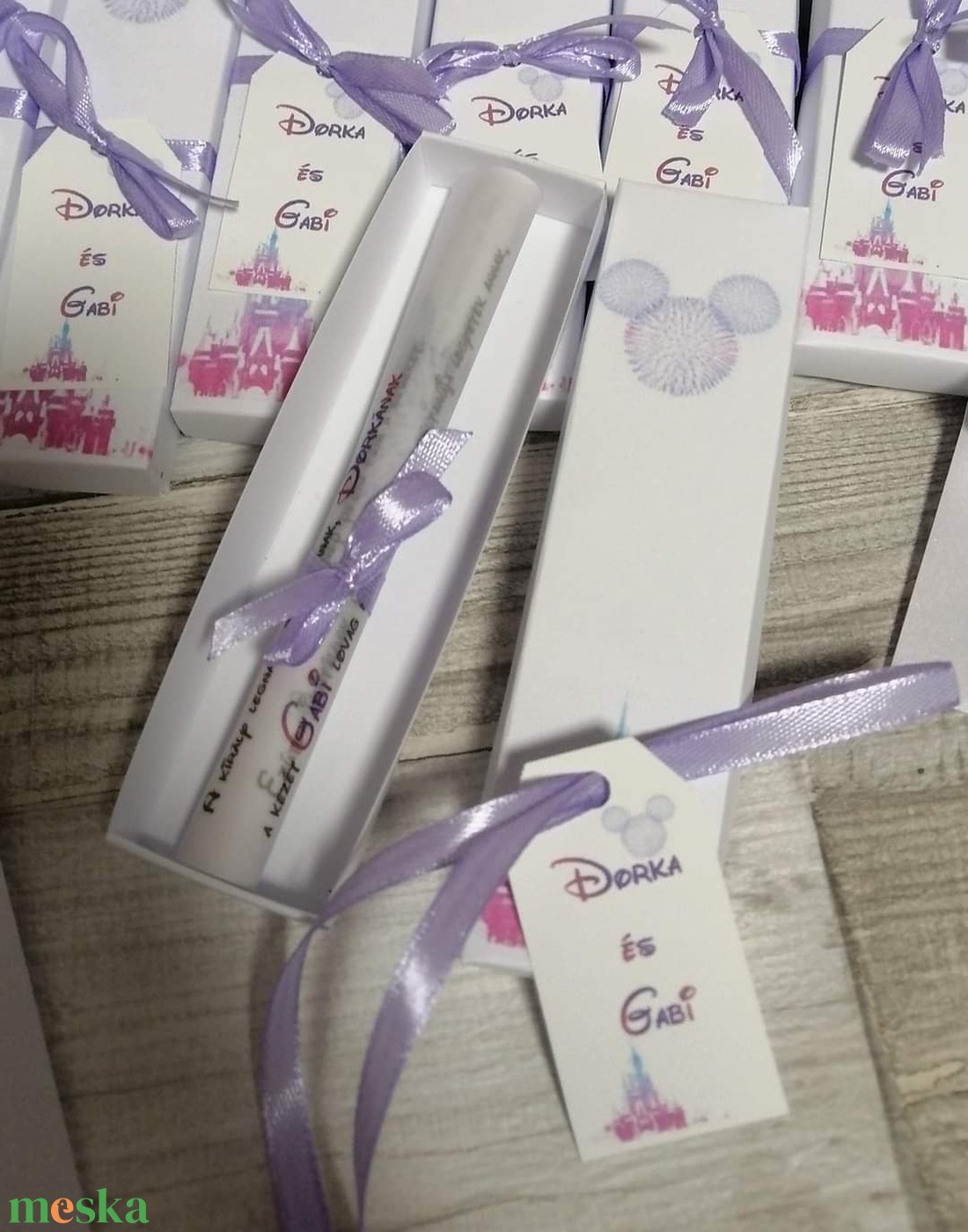 Levendulás kémcsöves , meghívó,köszönőajándék  - esküvő - emlék & ajándék - köszönőajándék - Meska.hu