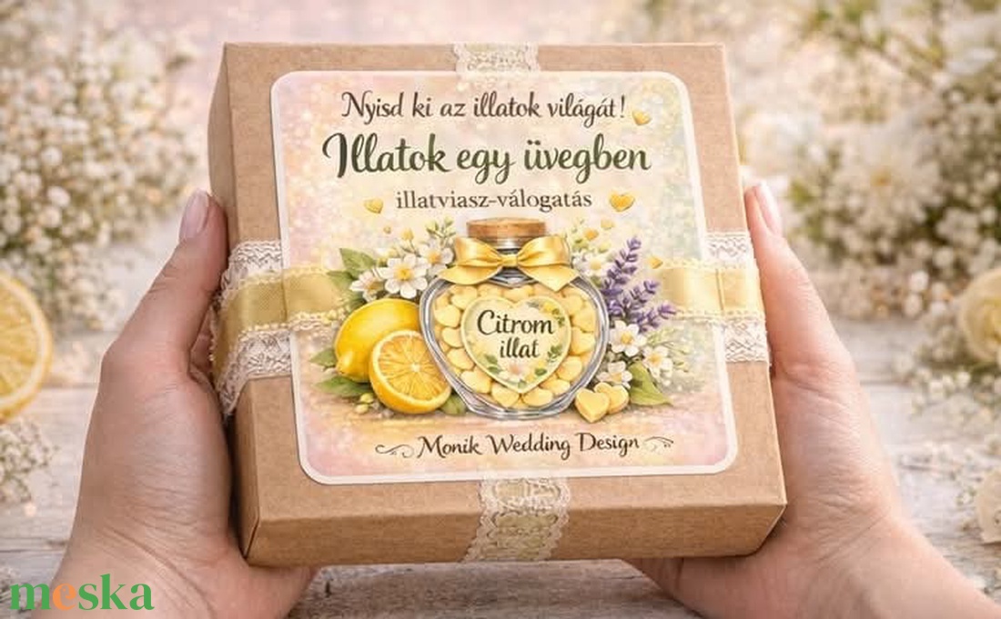 Illatok egy üvegben � illatviasz ajándékdoboz - esküvő - emlék & ajándék - szülőköszöntő ajándék - Meska.hu