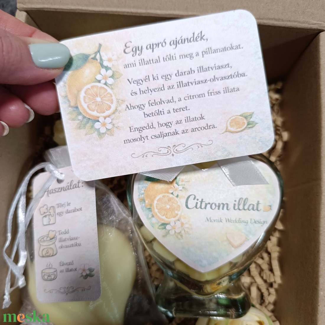 Illatok egy üvegben � illatviasz ajándékdoboz - esküvő - emlék & ajándék - szülőköszöntő ajándék - Meska.hu