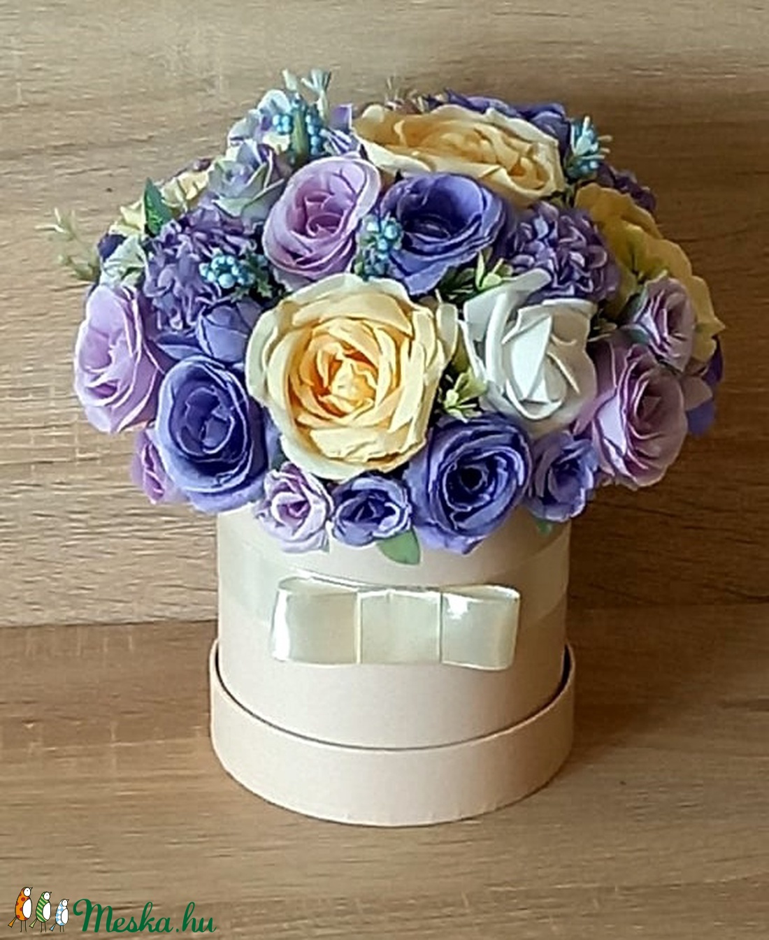 Elegáns box virágcsokorral - otthon & életmód - dekoráció - Meska.hu