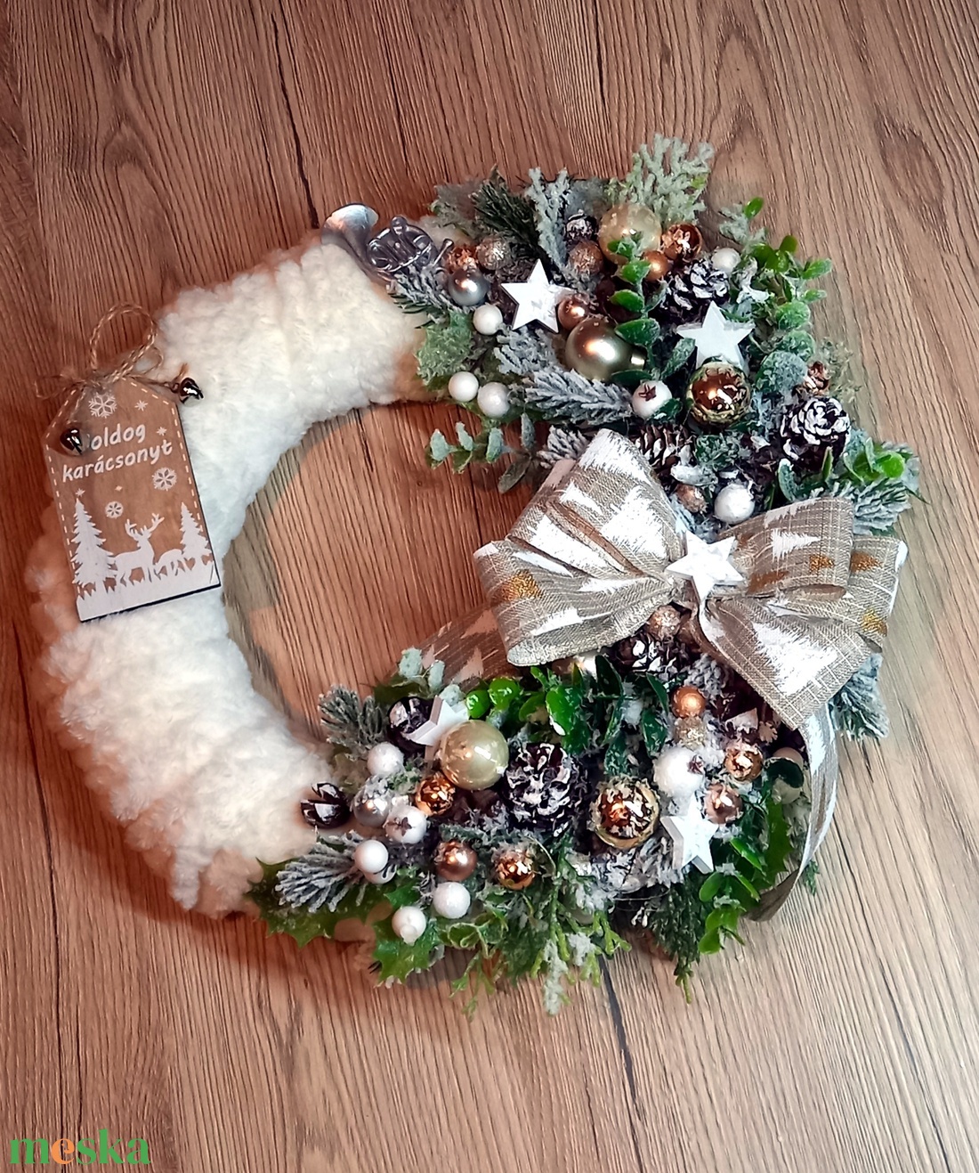 Karácsonyi ajtódísz - karácsony - adventi díszek - adventi ajtódísz - Meska.hu