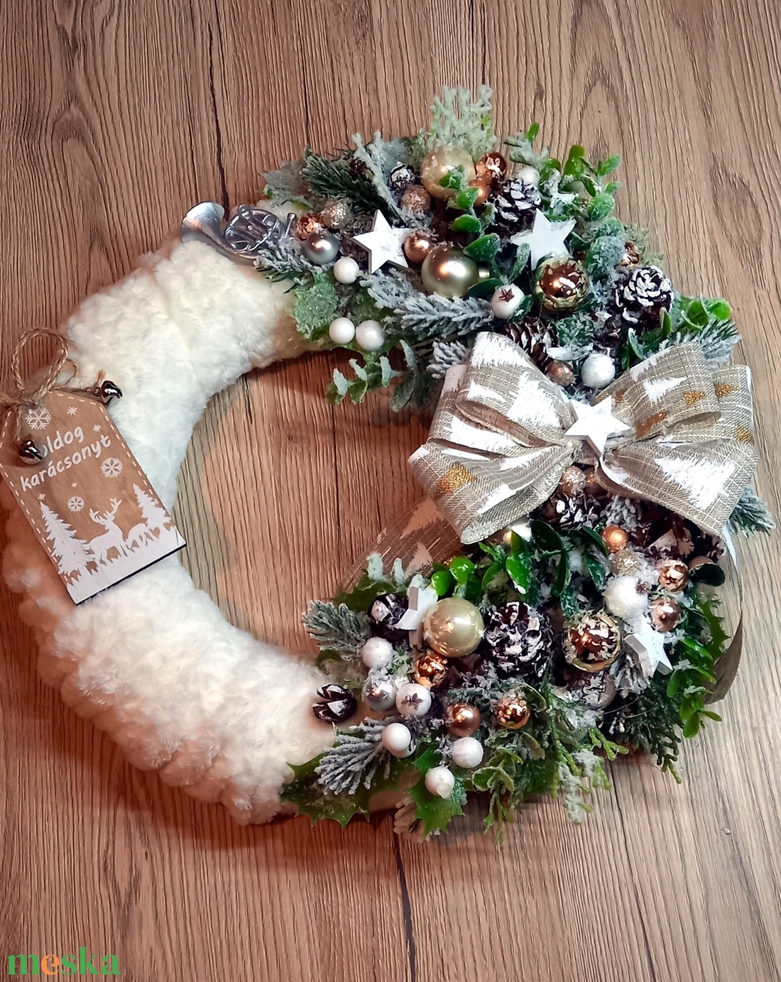 Karácsonyi ajtódísz - karácsony - adventi díszek - adventi ajtódísz - Meska.hu