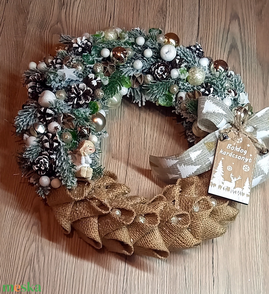 Nagy méretű Karácsonyi ajtódísz - karácsony - adventi díszek - adventi ajtódísz - Meska.hu Nagy méretű Karácsonyi ajtódísz - karácsony - adventi díszek - adventi ajtódísz - Meska.hu