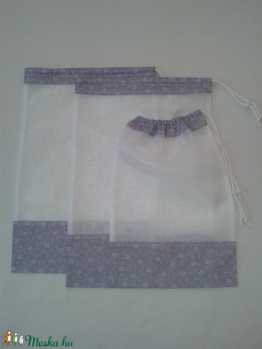 Környezetbarát textil bevásárlózsák,zacskó, öko - táska & tok - bevásárlás & shopper táska - zöldség/gyümölcs zsák - Meska.hu