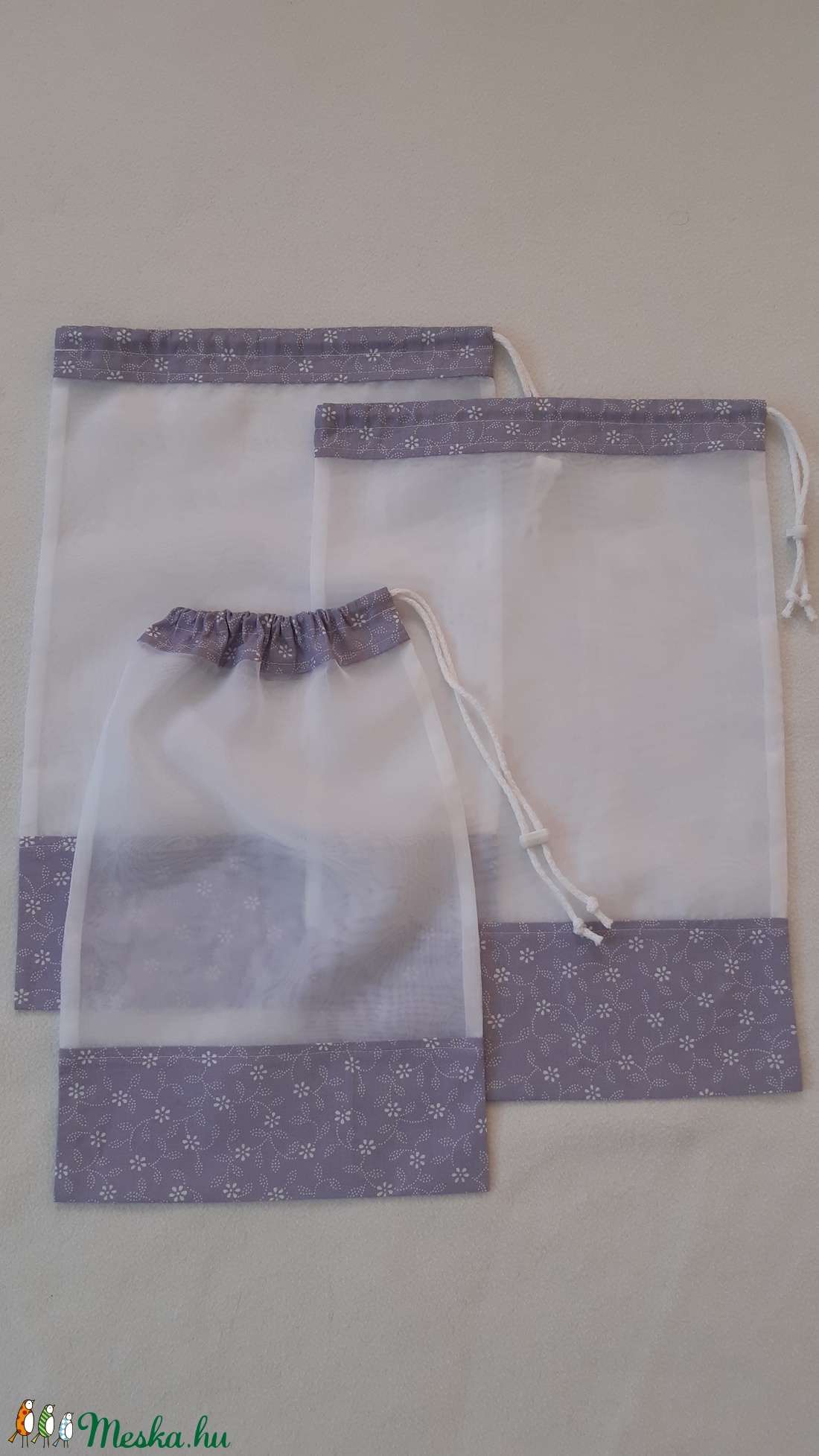 Környezetbarát textil bevásárlózsák,zacskó, öko - táska & tok - bevásárlás & shopper táska - zöldség/gyümölcs zsák - Meska.hu