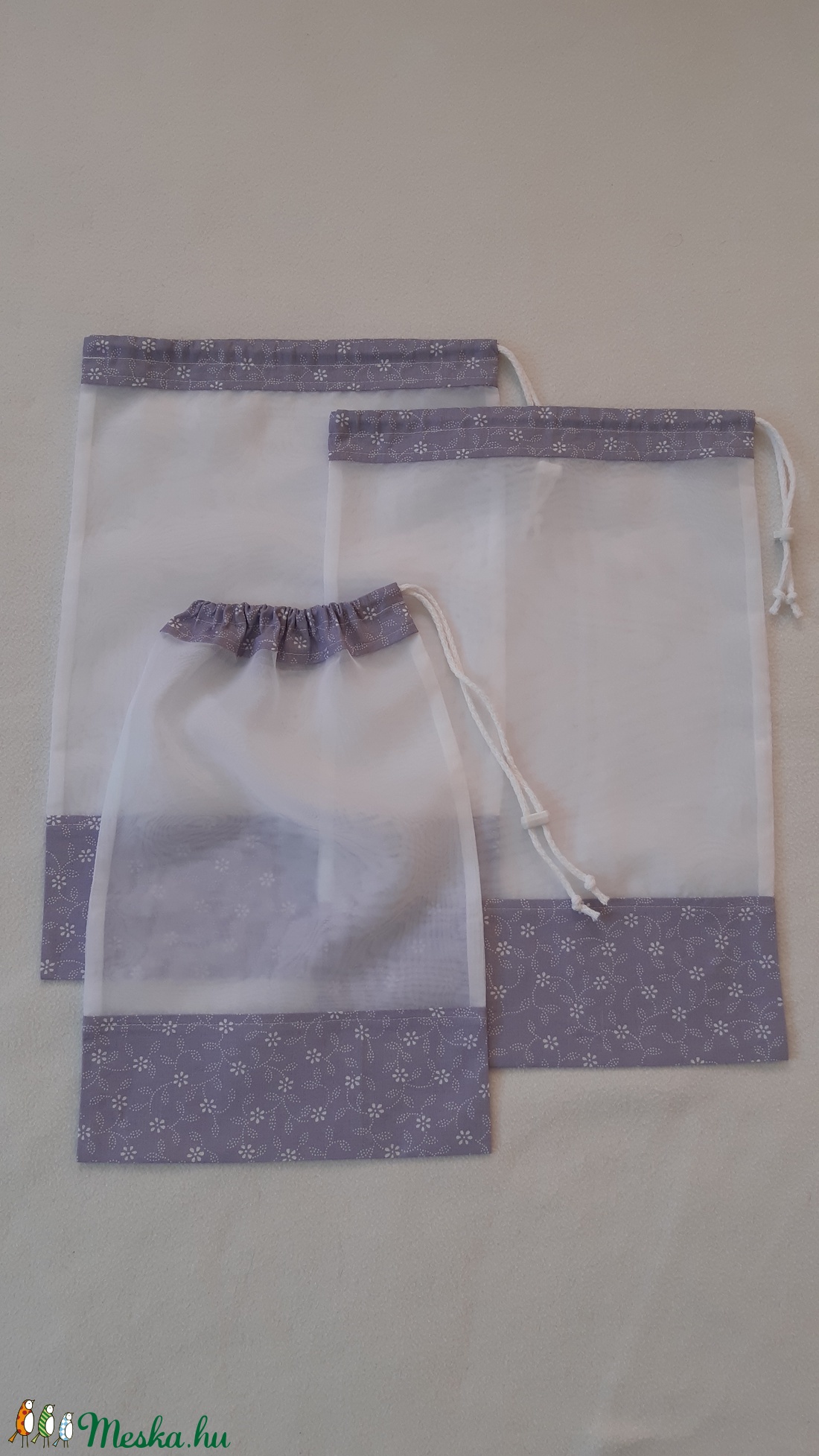 Környezetbarát textil bevásárlózsák,zacskó, öko - táska & tok - bevásárlás & shopper táska - zöldség/gyümölcs zsák - Meska.hu