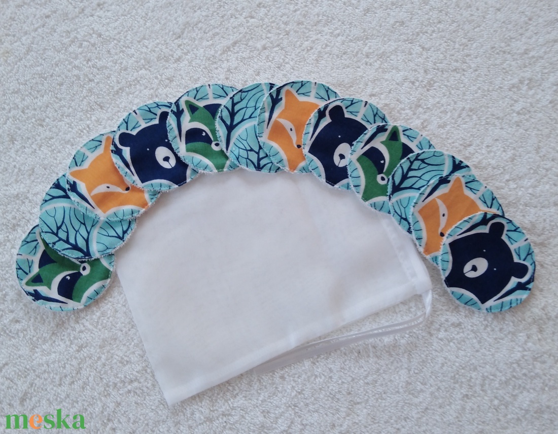 Arctisztító korong,sminklemosó párna,mosható 12 db - szépségápolás - arcápolás - arctisztító korong - Meska.hu