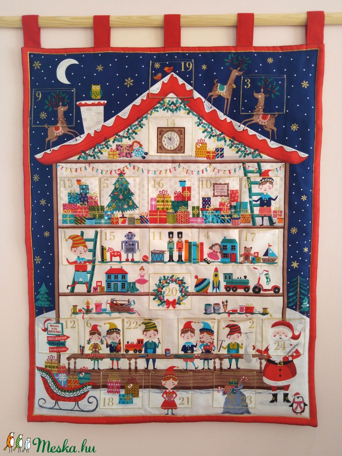 Adventi naptár,Karácsonyi dekoráció - karácsony - Meska.hu