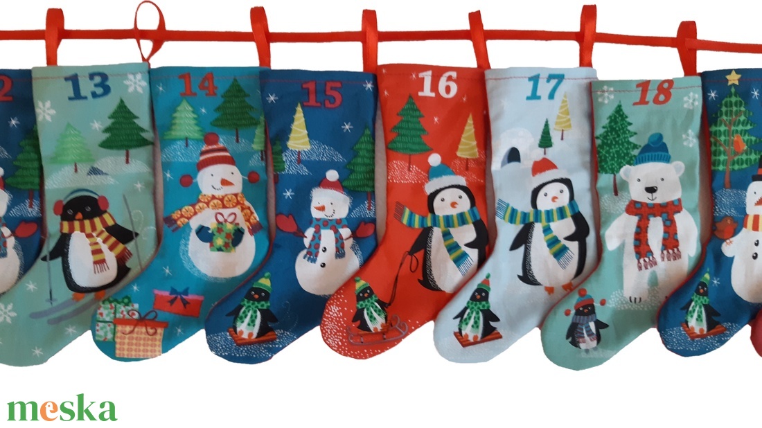 Adventi kalendárium karácsonyi kis csizmák,lakásdekorációra is - karácsony - Meska.hu Adventi kalendárium karácsonyi kis csizmák,lakásdekorációra is - karácsony - Meska.hu