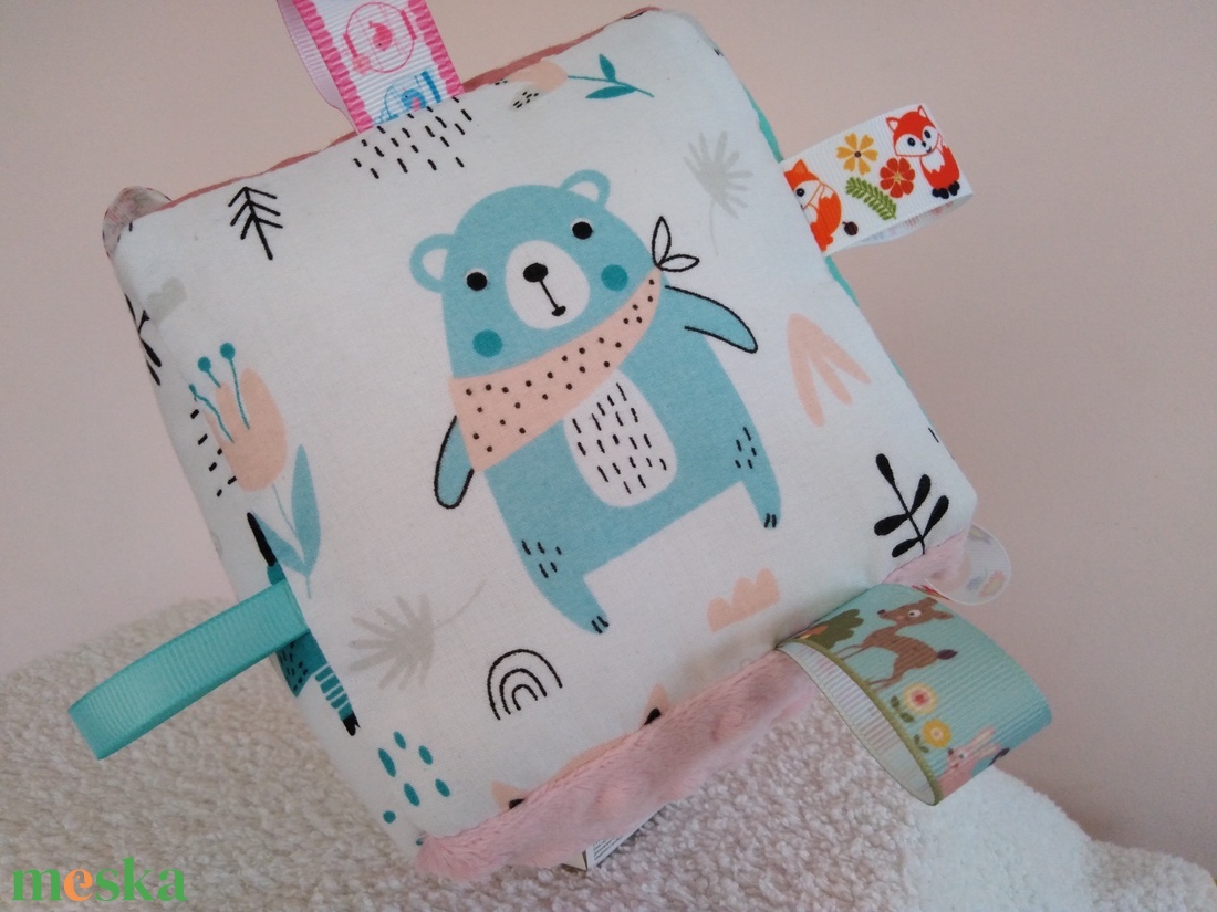 Erdei állatos textil babakocka - játék & sport - 3 éves kor alattiaknak - babakocka - Meska.hu