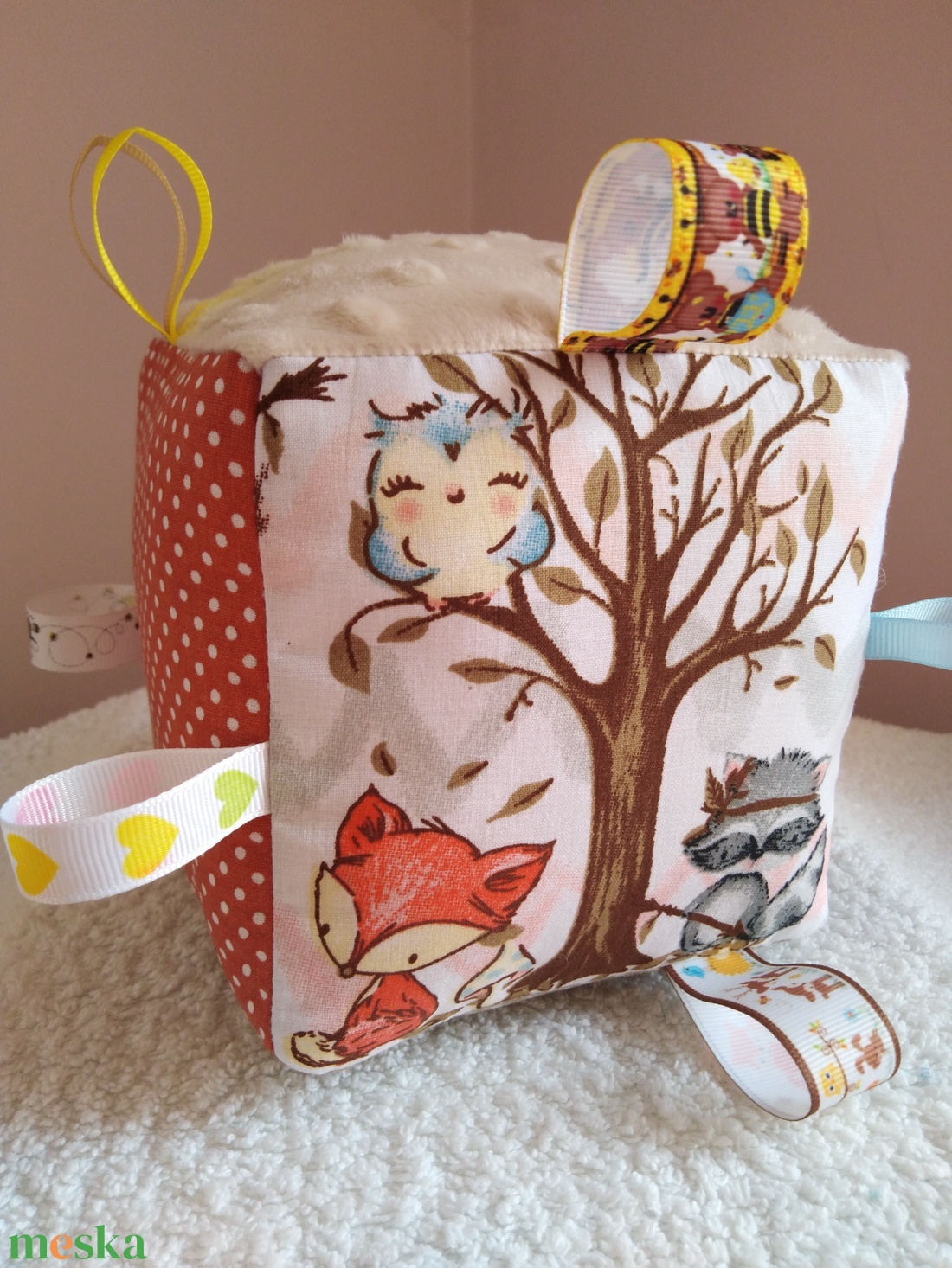 Erdei állatok textil babakocka - baba - mama - baba játékok - babakocka - Meska.hu