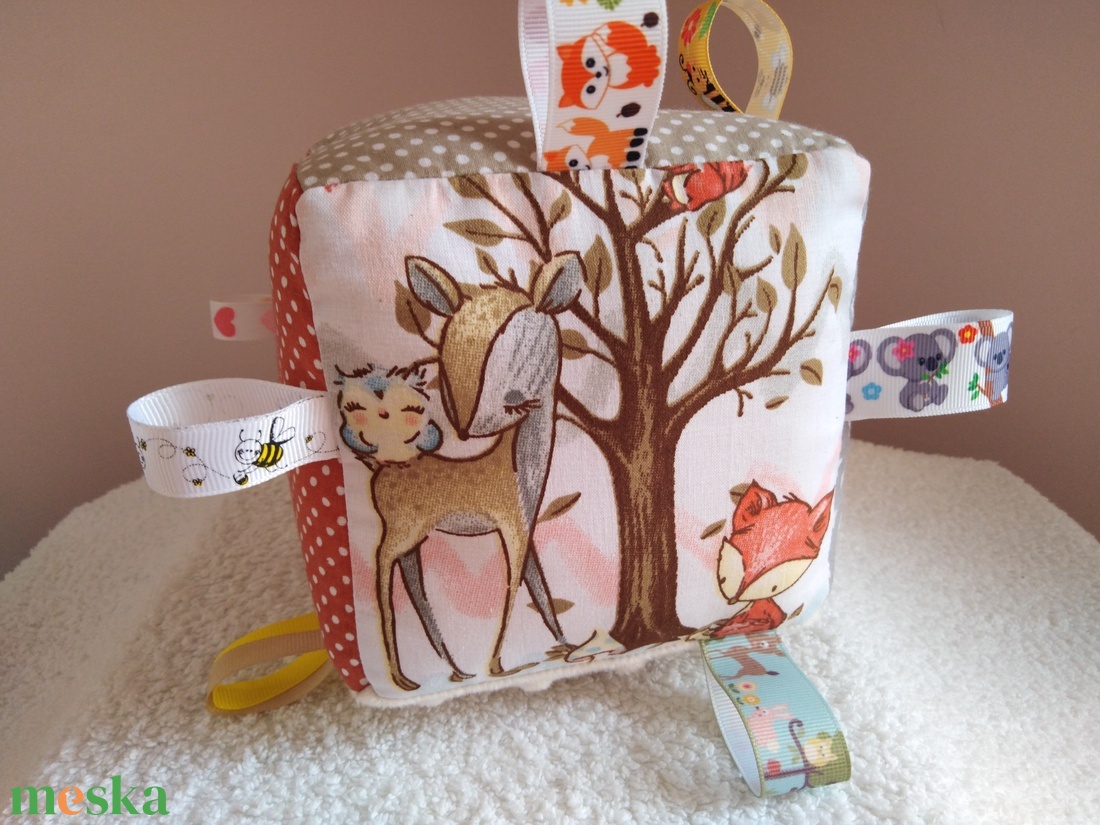 Erdei állatok textil babakocka - baba - mama - baba játékok - babakocka - Meska.hu