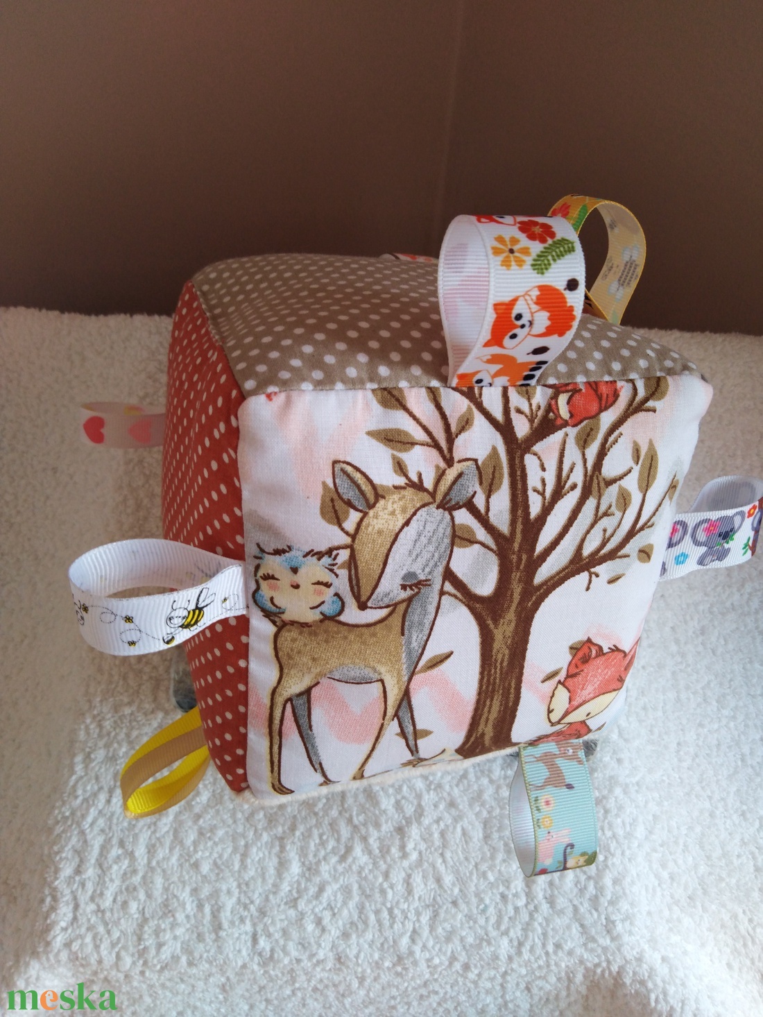 Erdei állatok textil babakocka - baba - mama - baba játékok - babakocka - Meska.hu