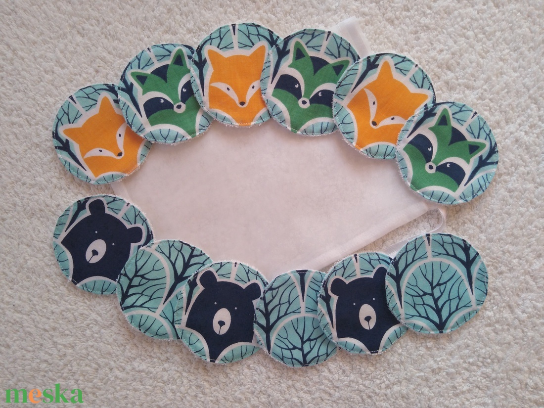 Arctisztító korong,sminklemosó párna,mosható 12 db - szépségápolás - arcápolás - arctisztító korong - Meska.hu