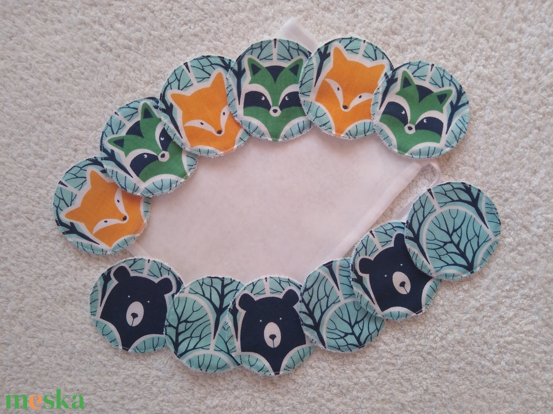 Arctisztító korong,sminklemosó párna,mosható 12 db - szépségápolás - arcápolás - arctisztító korong - Meska.hu