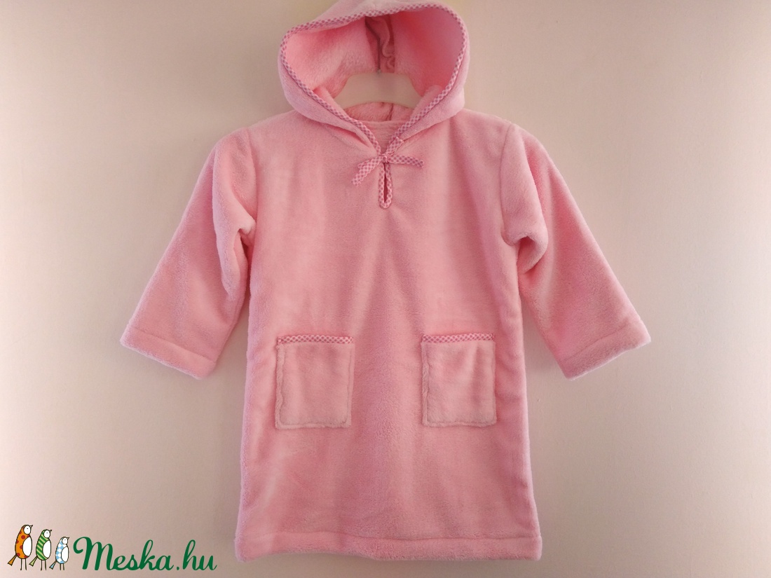 Gyerek köntös, kapucnis fürdőköpeny - ruha & divat - babaruha & gyerekruha - köntös - Meska.hu