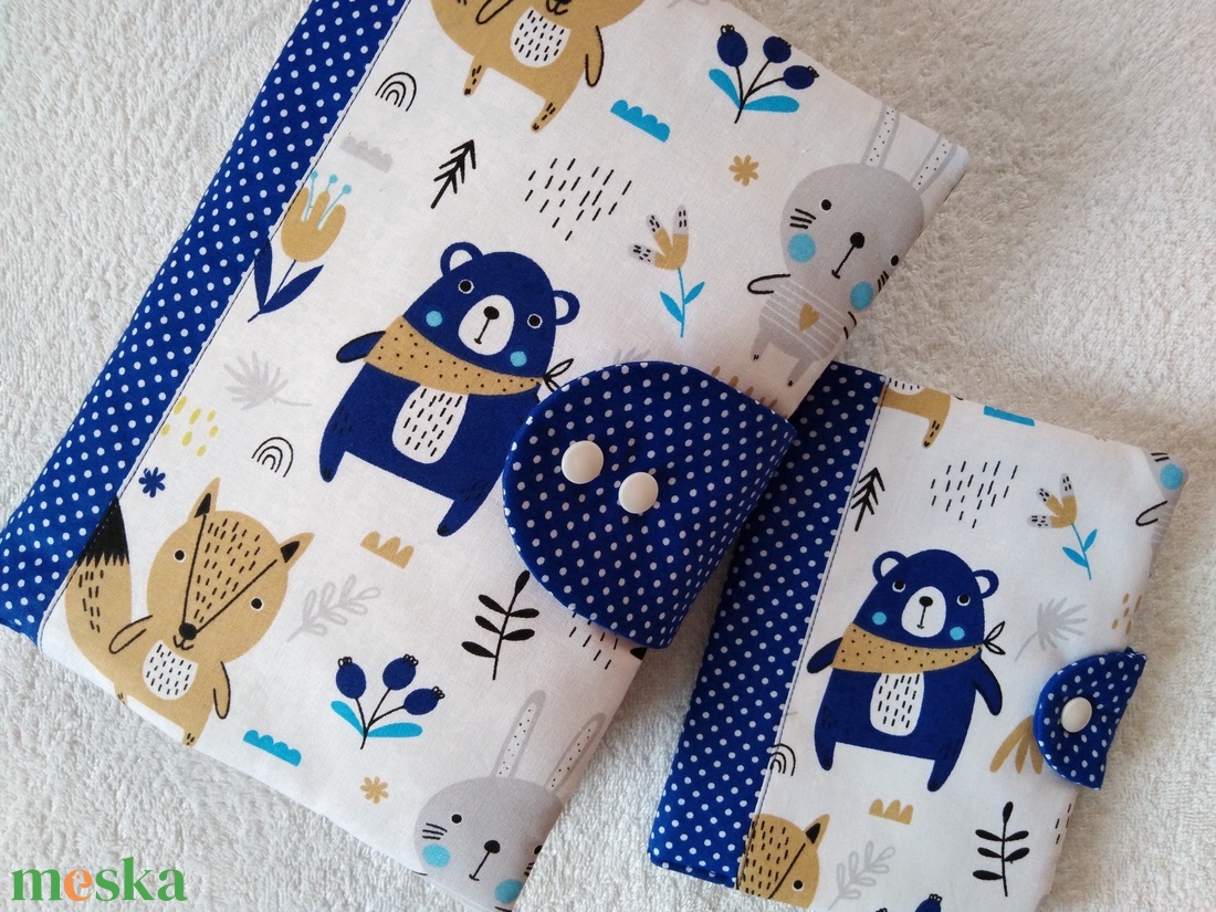 Pelenkázótáska, pelenkatáska és egészségügyi kiskönyv borító szett - baba - mama - pelenkázó, babafürdető kellékek - pelenkatáska - Meska.hu