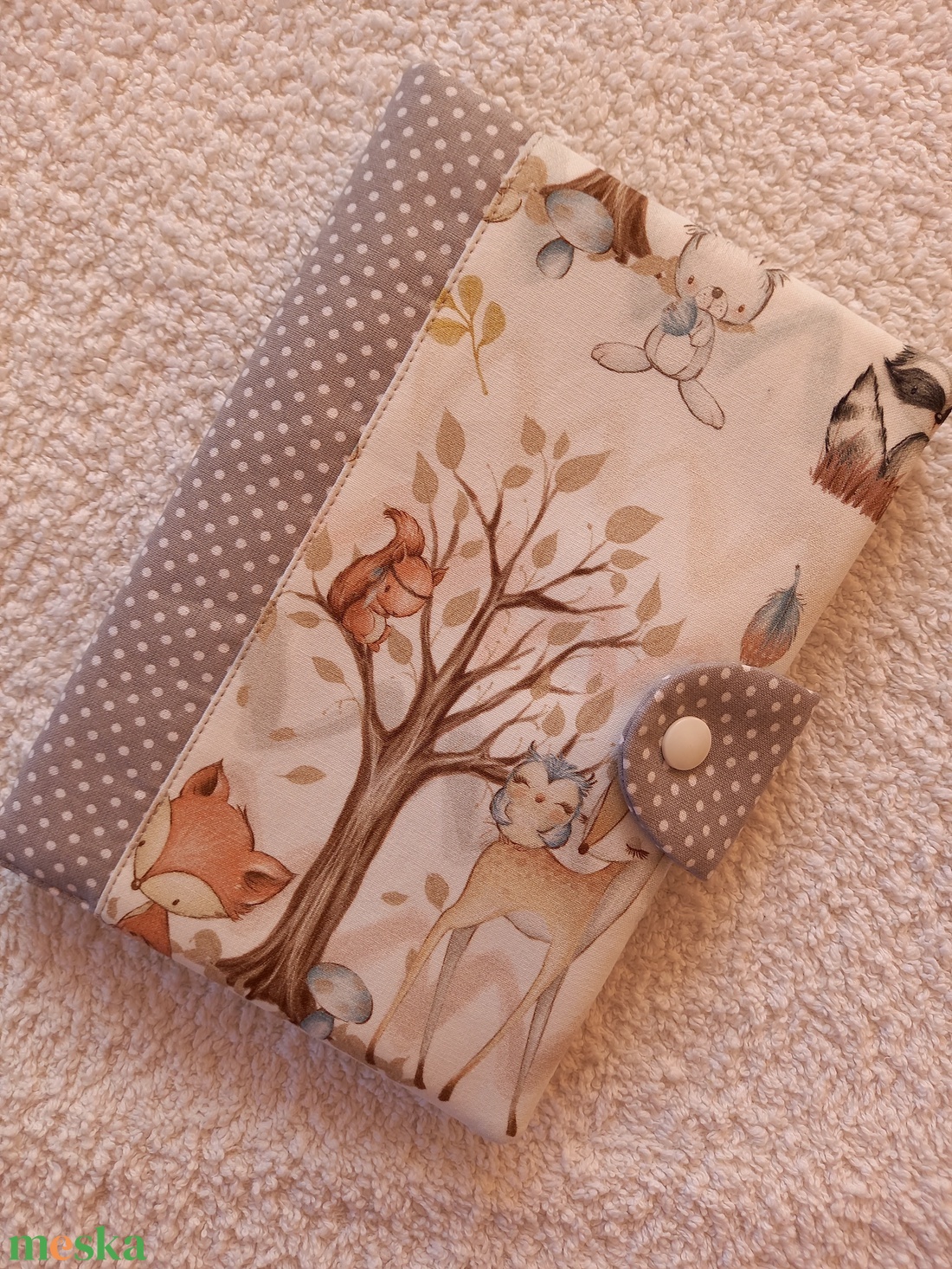 Egészségügyi, várandós kiskönyv borító textilből - otthon & életmód - papír, írószer - Meska.hu