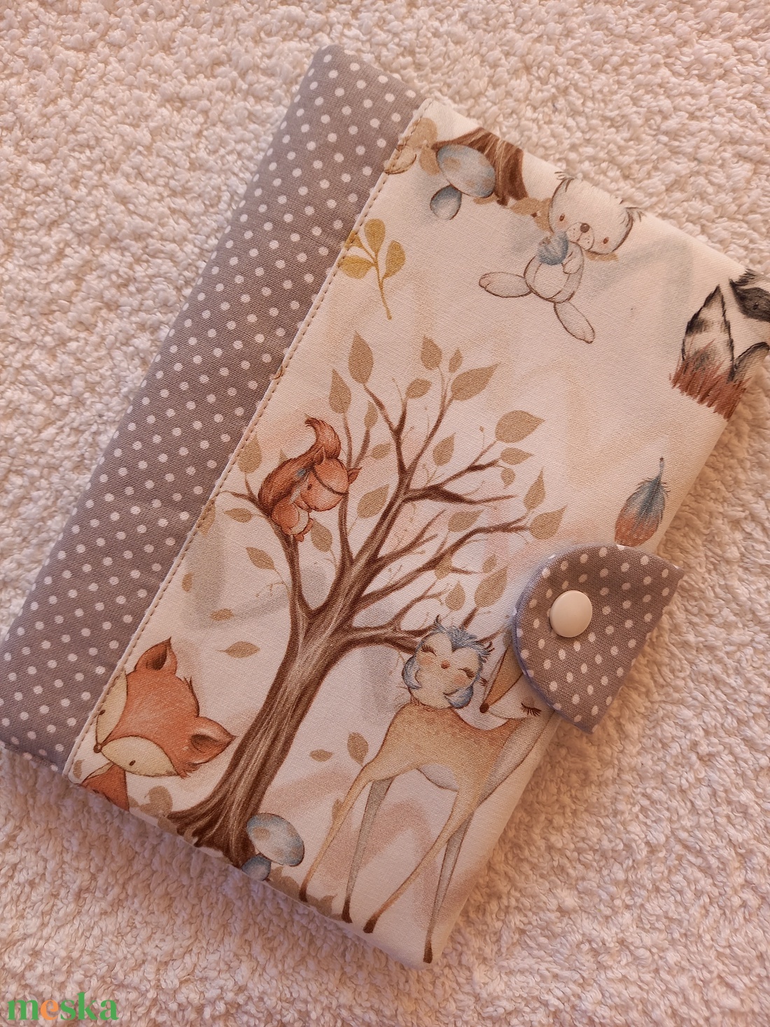 Egészségügyi, várandós kiskönyv borító textilből - otthon & életmód - papír, írószer - Meska.hu