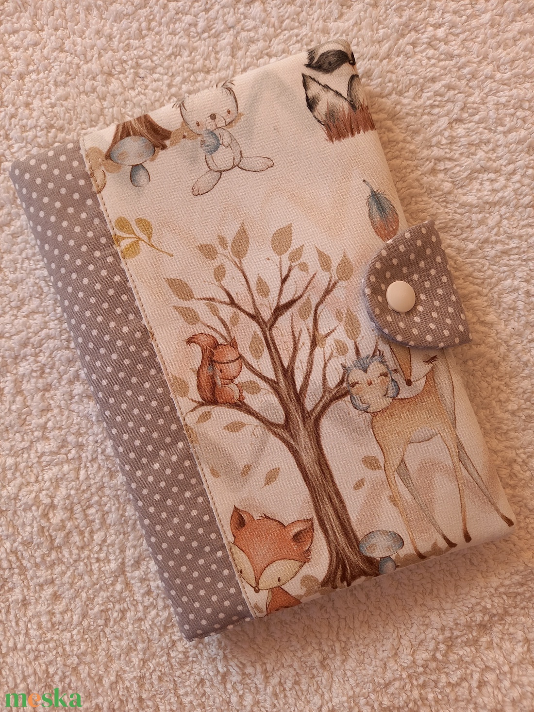 Egészségügyi, várandós kiskönyv borító textilből - otthon & életmód - papír, írószer - Meska.hu