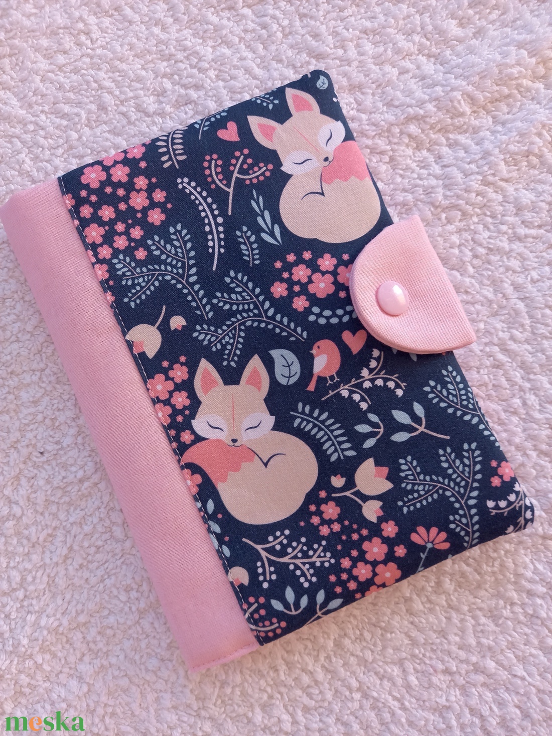 Új Design - Édes álom Egészségügyi kiskönyv borító textilből - baba - mama - babaemlékek - egészségügyi kiskönyv borító - Meska.hu