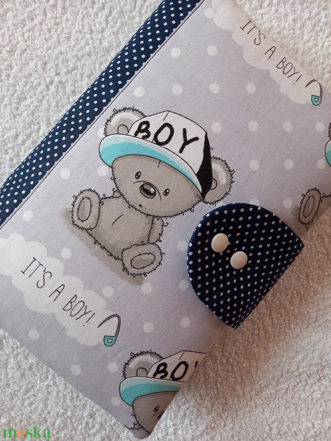 Fiú macis  pelenkatáska,pelenkázótáska,pelenkatartó táska - táska & tok - pelenkatáska - pelenkatartó tok - Meska.hu