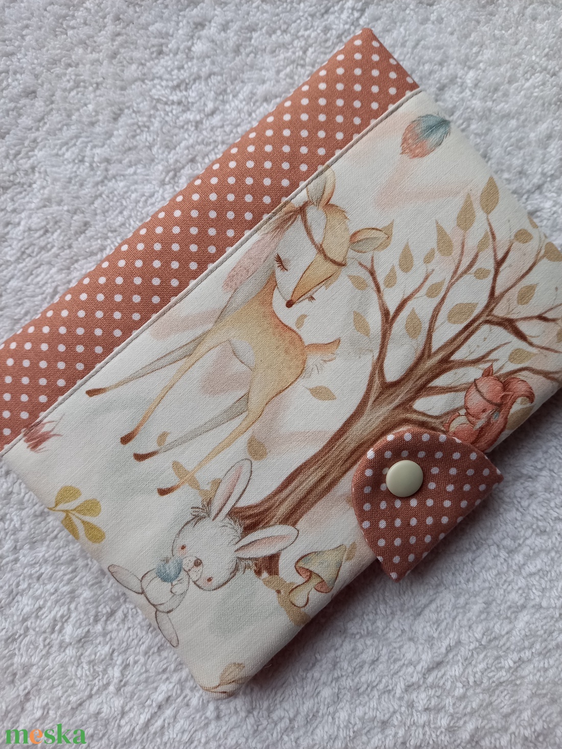 Egészségügy kiskönyv borító textilből - baba - mama - babaemlékek - egészségügyi kiskönyv borító - Meska.hu