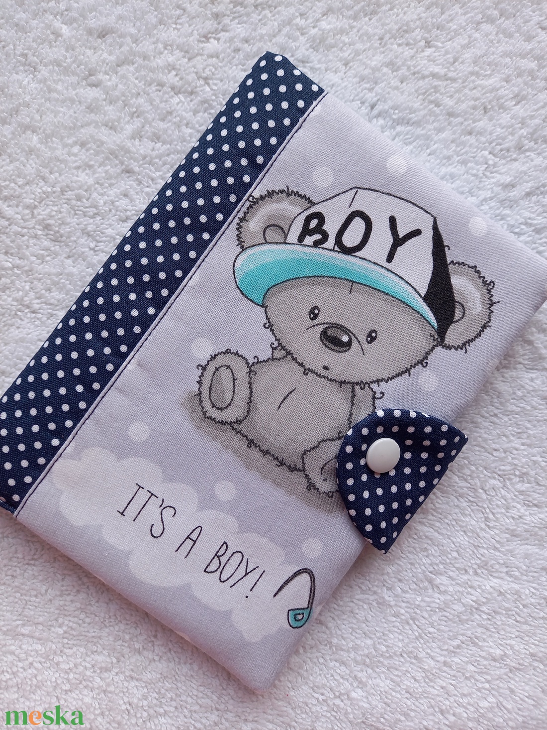  Egészségügyi könyv borító textilből - otthon & életmód - papír, írószer - egészségügyi kiskönyv borító - Meska.hu