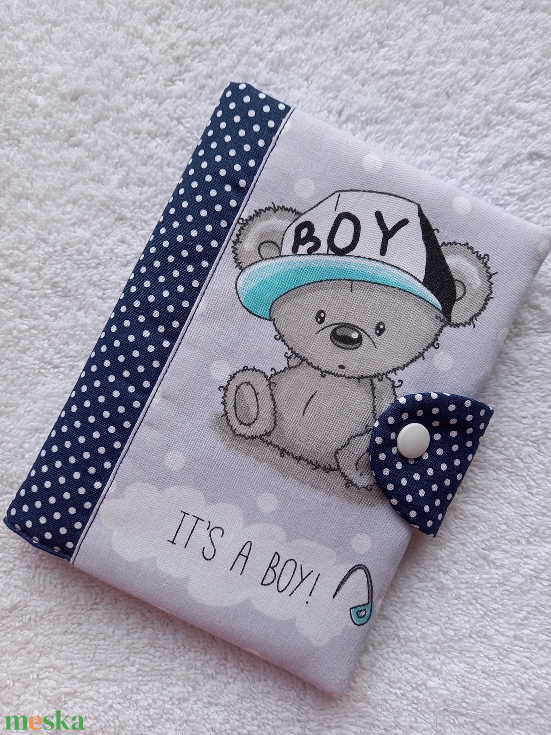  Egészségügyi könyv borító textilből - otthon & életmód - papír, írószer - egészségügyi kiskönyv borító - Meska.hu