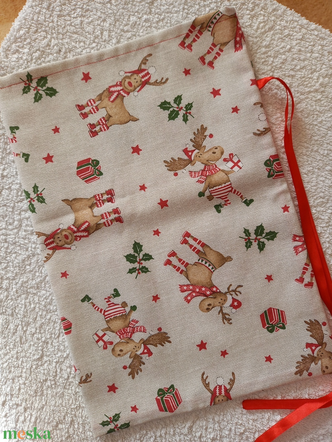 Vidám Karácsonyi Szarvasok Mikulászsák, ajándékzsák - karácsony - mikulás - mikulás zsák - Meska.hu Vidám Karácsonyi Szarvasok Mikulászsák, ajándékzsák - karácsony - mikulás - mikulás zsák - Meska.hu