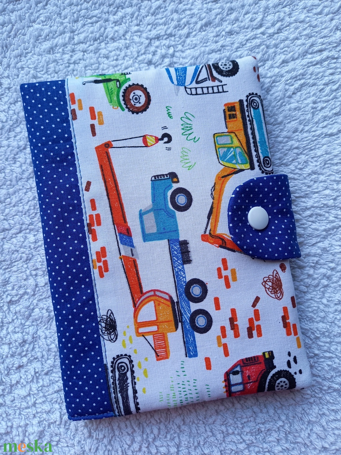  Egészségügyi könyvborító textilből - baba - mama - babaemlékek - egészségügyi kiskönyv borító - Meska.hu