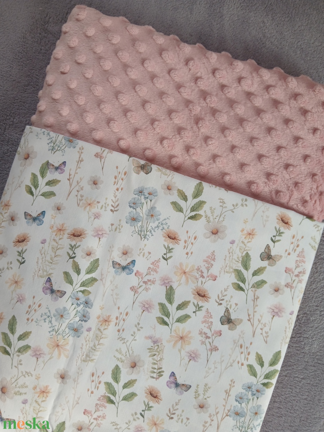 Tavaszi rét- Pihe- puha babatakaró - baba - mama - baba ágynemű - babatakaró, gyerek pléd - Meska.hu