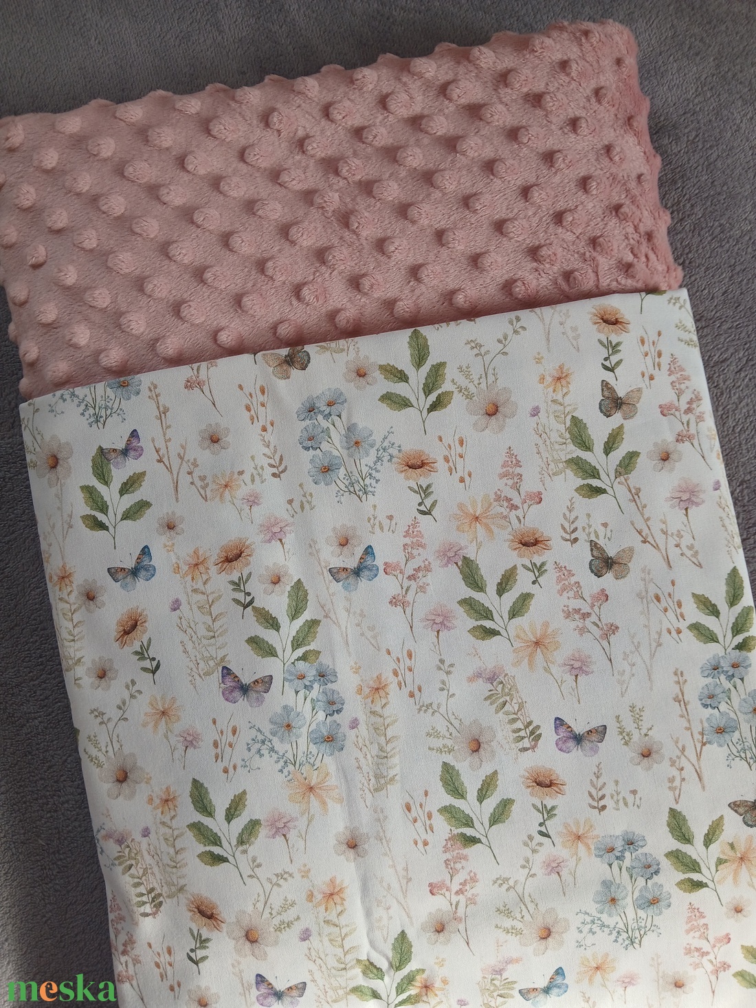 Tavaszi rét- Pihe- puha babatakaró - baba - mama - baba ágynemű - babatakaró, gyerek pléd - Meska.hu