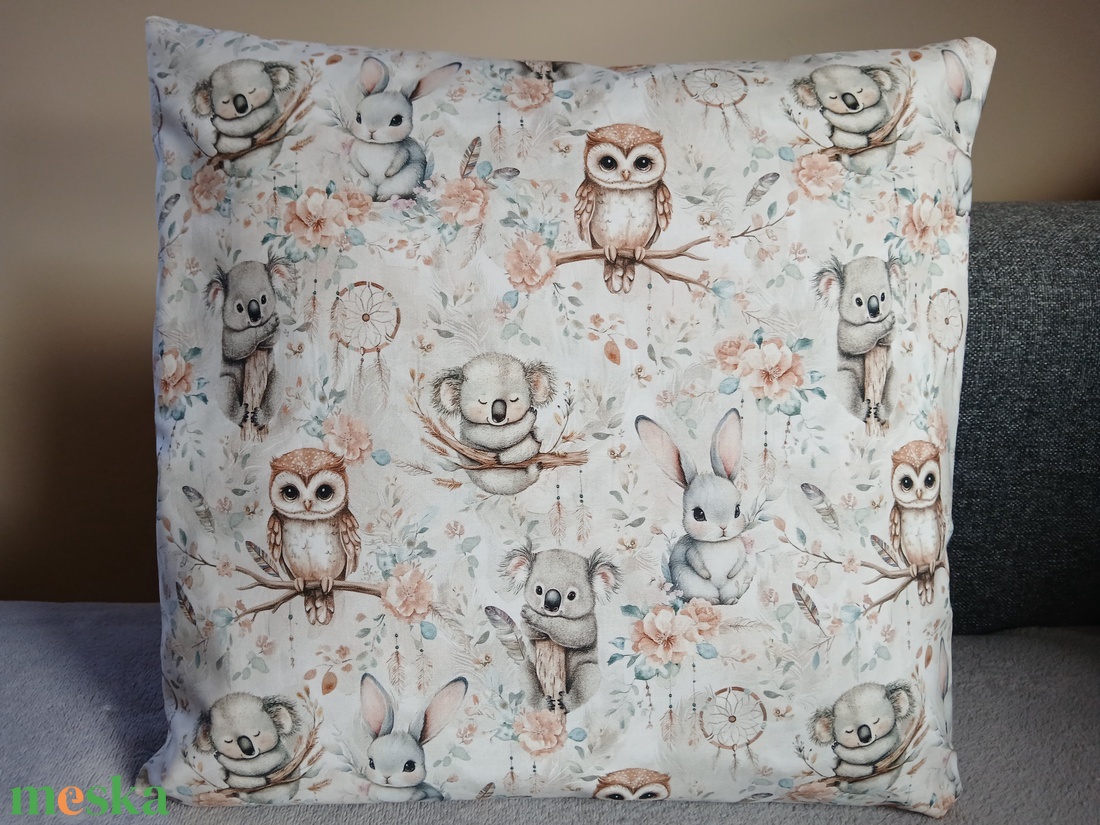 Koala macis párna (40 x 40 cm ) - baba - mama - babaszoba dekoráció - gyerek díszpárna - Meska.hu