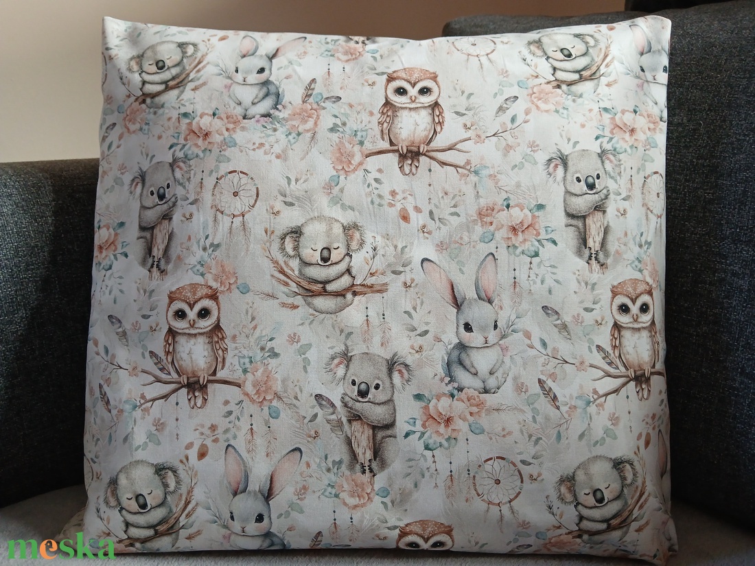 Koala macis párna (40 x 40 cm ) - baba - mama - babaszoba dekoráció - gyerek díszpárna - Meska.hu