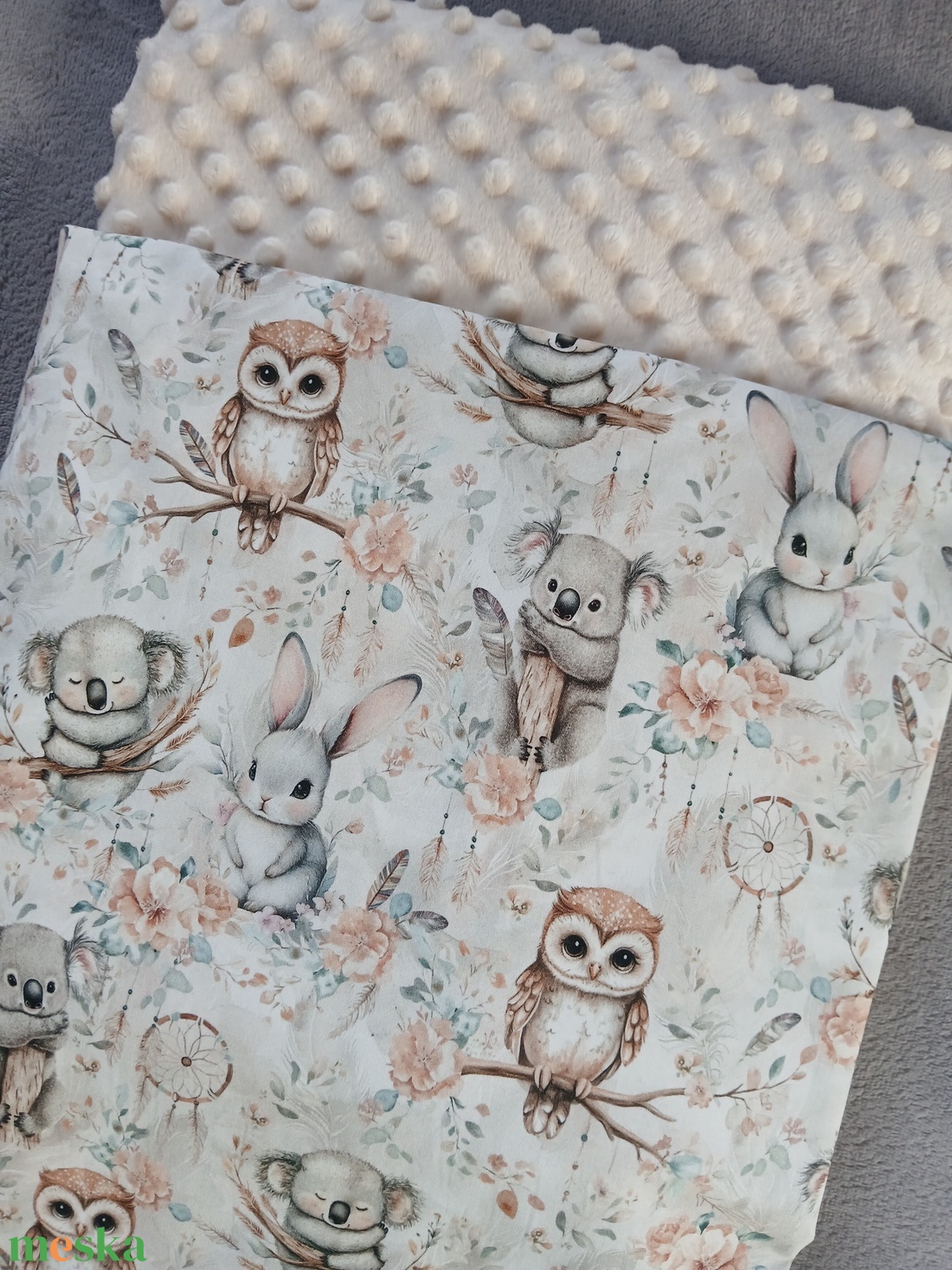 Koala macis Pihe- puha babatakaró - baba - mama - baba ágynemű - babatakaró, gyerek pléd - Meska.hu